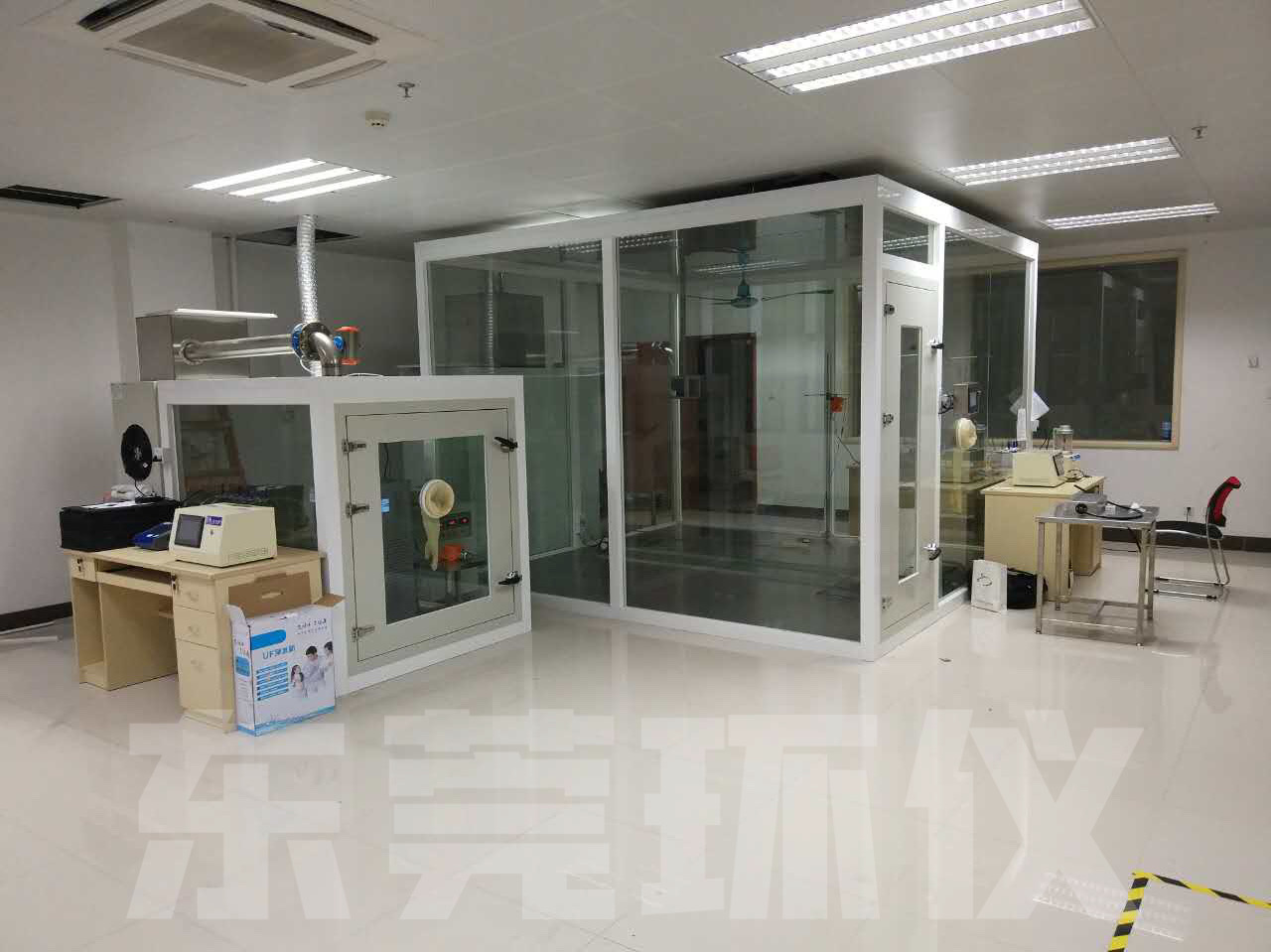 空氣凈化器CADR測(cè)試艙和CCM艙的連接方式(圖1) 連接方式圖