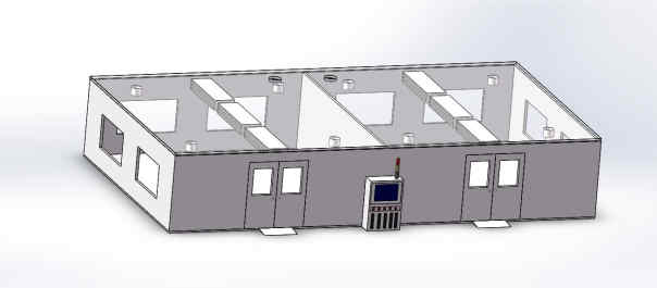 拼裝式升溫老化房的主要構造(圖2)